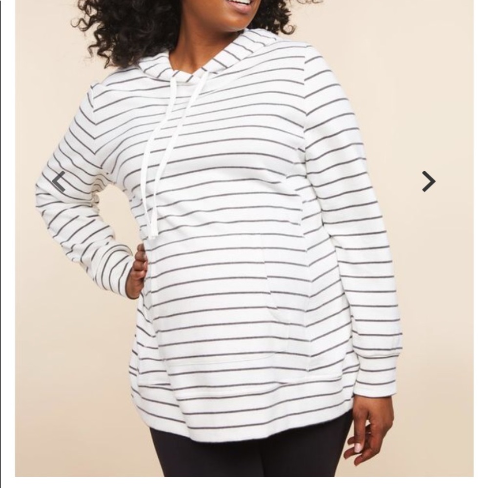 French Terry Maternity Hoodie